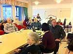 Toinen talkoop�iv� alkoi innostuneen odotuksen vallitessa: Mit� t�n��n tapahtuu?