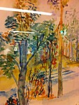 Maisema 4, akvarelli, Anneli
