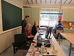 P�iv�n ensimm�inen lehtiryhm� ty�ss��n. 