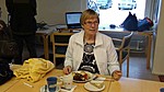 Talkoop�iv�n� nautittiin p�iv�lliseksi maukasta poronk�ristyst� ja uunilohta
