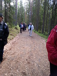 Ruunaan koskelle nokipannukahville ja tutustumaan alueeseen. Osa lähti koskenlaskuun.