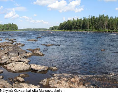 Nkym Kiukaankalliolta Marraskoskelle.