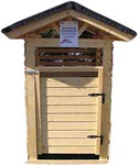 Roskakatos yhdelle roska-astialle puuvalmiina: 249,00 €