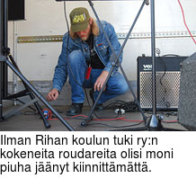 Ilman Rihan koulun tuki ry:n kokeneita roudareita olisi moni piuha jnyt kiinnittmtt.